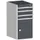 ladekast HxBxD 1000x525x525mm 4laden romp RAL7035 front RAL7016