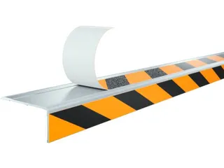 antisliplaag,1hoekprofiel,1antislip-laag,aluminium/PET,geel/zwart - 1