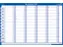 Jaarplanner 2026 Legamaster 90x60cm horizontaal gelamineerd Engelstali