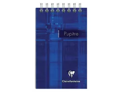 Notitieboek Clairefontaine Puptire 75x120mm spiraal lijn assorti