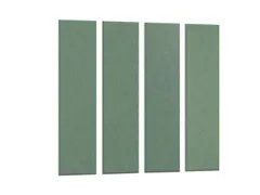 Akoestische PET-vilt wandtegels 30x120cm Petrol Groen 4 Stuks