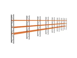 palletstelling,basis+6xaanbouw,HxBxD 3990x19700x750mm,vakl. 3000kg