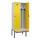 locker met bank,voor scheiding van kleding,HxBxD 2120x800x815mm,2vak