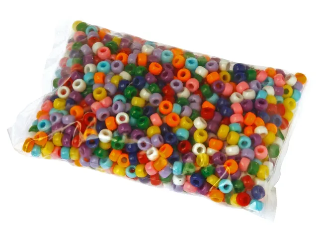 Bouhon parels, rond, kunststof, 1000 stuks, assorti