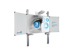Projectiebord 120x192cm emailstaal mat wit Extraflat profiel Vijfvlaks