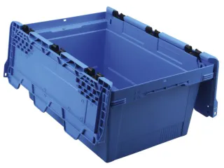 Euronorm-herbruikbare bakken,HxLxB 199x600x400mm,PP,blauw - 1