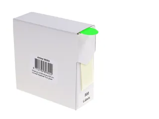 Etiket Rillprint 25mm 500st op rol fluor groen - 2