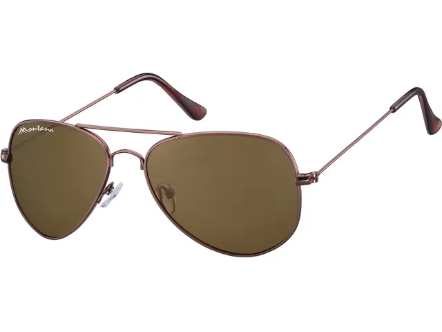 Zonnebril Montana met bruin glas en metalen pootje koffiekleur