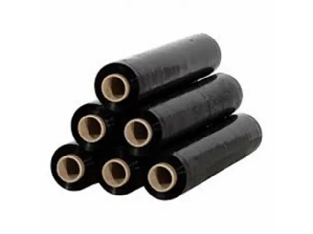 Handwikkelfolie Zwart 450mmx300m 20 µm