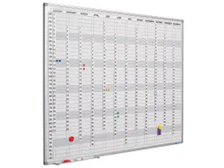 Verticale Jaarplanner Magnetisch 60x90cm Engels Softline profiel 8mm