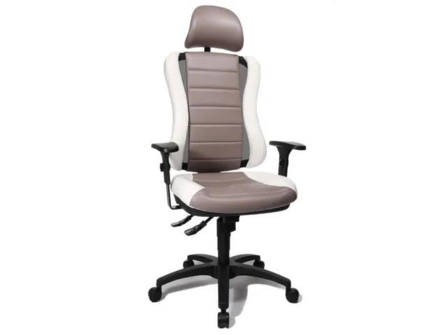 Topstar Bureaustoel Head Point RS, grijs/wit