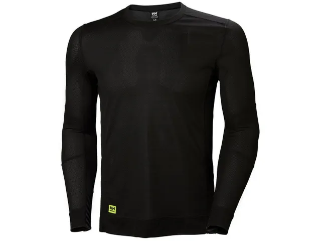 Maillot de corps Helly Hansen Lifa 75105 à manches longues, noir, XS,