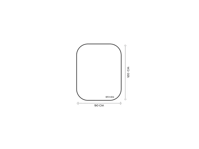 Stoelmat PVC 120x150cm zachte vloer