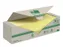 Memoblok 3M Post-it 654 76x76mm recycle geel 18 + 6 gratis