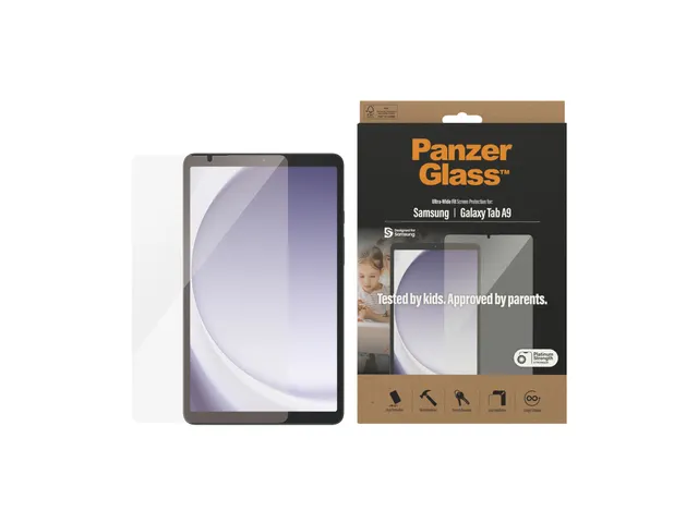 PanzerGlass Samsung Galaxy Tab A9, Gehard glas, Polyethyleentereftalaa