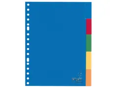 Tabblad Kangaro A5 Venster Pp 120mµ Assorti 17-gaats 5-delig