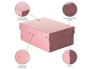 PureBox Pastell A5 rose 100mm - 5