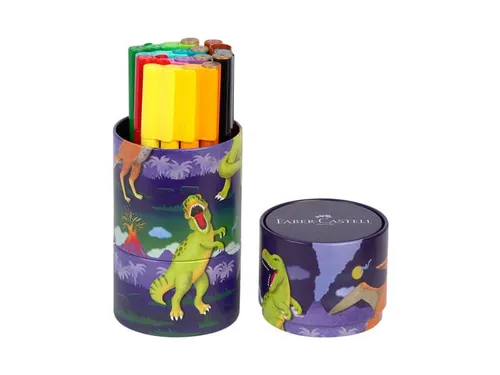 Viltstift Faber-Castell Connector Dino 20 stuks in draaiblik