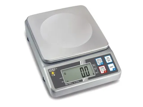 tafelweegschaal,platform BxD 175x165mm,RVS,weegbereik 0-1,5kg