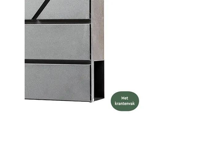 Brievenbus BRASQ PB200 Deluxe wand rvs