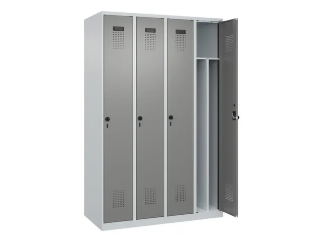 locker voor scheiding van kleding,HxBxD 1850x1200x500mm,4vak