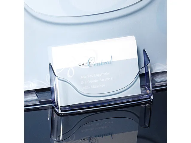 Folderhouder Sigel Tafelmodel A4 Transparant Met Visitekaart