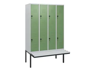 Dubbeldekse dekenkist,HxBxD 1950x1200x815mm,4x2vak.,vak B 300mm - 1