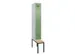 locker met bank,voor scheiding van kleding,HxBxD 2120x300x815mm,1vak