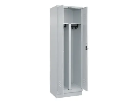 PBM-locker,HxBxD 1950x600x500mm,2vak,vak B 300mm,draaigrendel