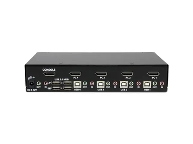 4-Poorts USB DisplayPort KVM Switch