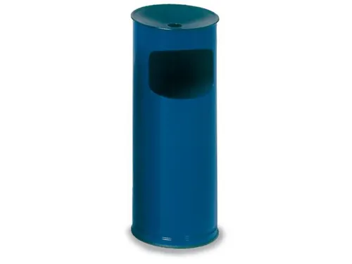 Combi-Asbak 610x250mm Aluminium Asbakopzet Zwart Blauw 17 Liter