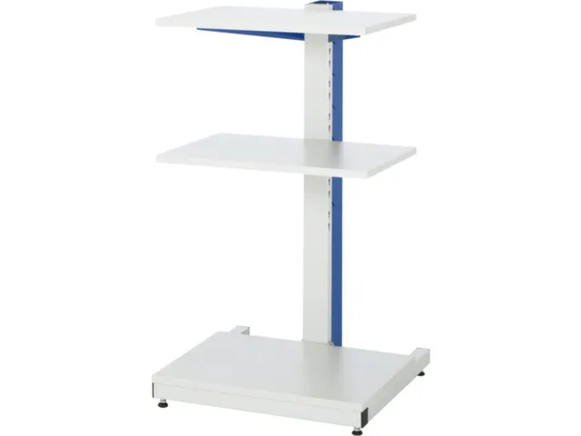 poste informatique,HxlxP 1140x650x650mm,3 tabl.,niveaux gris clair