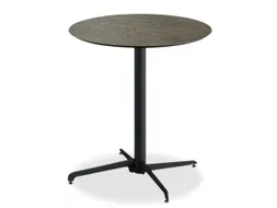 outdoortafel,HxØ 740x700mm,rond,X-onderstel zwart