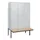 Dubbeldekse dekenkist,HxBxD 1950x1200x815mm,3x2vak.,vak B 400mm