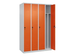 locker voor scheiding van kleding,HxBxD 1850x1200x500mm,4vak - 2