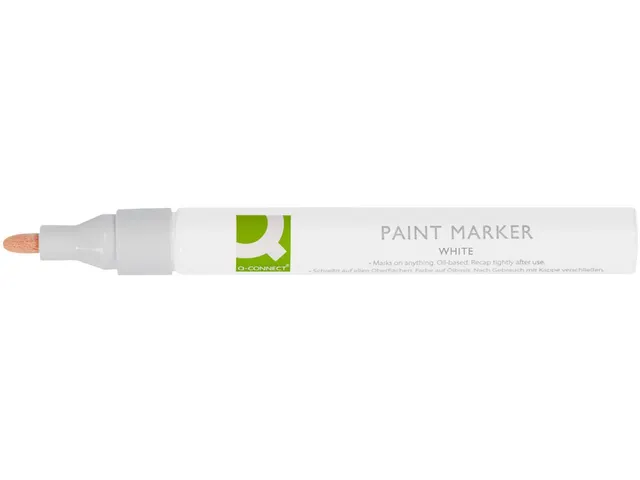 Paintmarker Wit oliebasis ronde punt wit