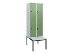 Dubbeldekse dekenkist,HxBxD 1950x600x815mm,2x2vak.,vak B 300mm