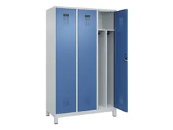 locker voor scheiding van kleding,HxBxD 1950x1200x500mm,3vak