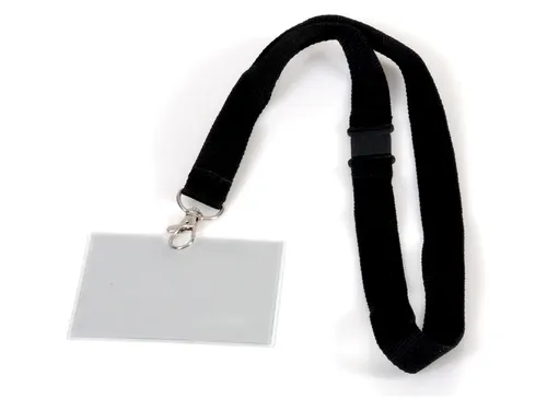 Badge - pashouder Europel met koord 90x60mm