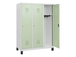 schoollocker,HxBxD 1630x1200x500mm,3vak,vak B 400mm,cil.-slot,voeten