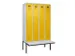 locker met bank,voor scheiding van kleding,HxBxD 2120x1200x815mm,4vak
