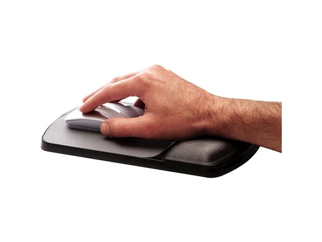 Muismat met polssteun Fellowes gel verstelbaar grafiet