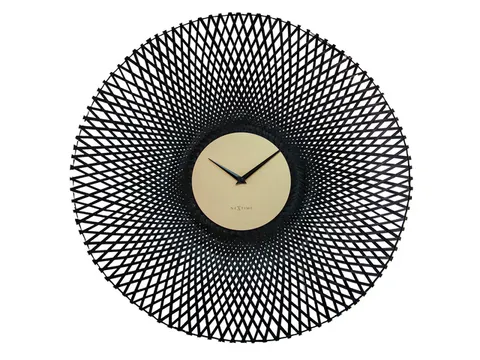 Wandklok NeXtime Vortex 60 cm zwart