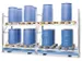 Bac de rétention fixe acier HxlxP 315x2180x1300mm stockage defûts ca