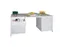 bureau pour atelier HxlxP 720x1700x800mm RAL7035 face avant RAL7035
