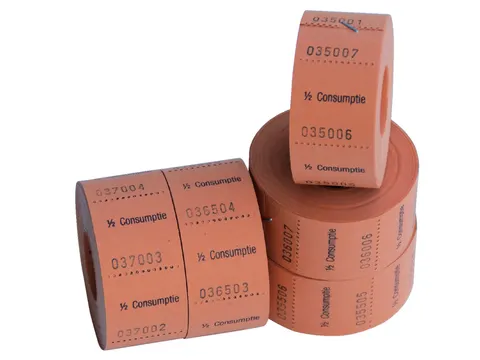 Consumptiebon Combicraft 1/2 500 stuks oranje