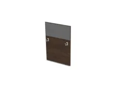 baliepaneel bureau aanbouw rechts 800mm NV bruin hickory BN8078-grijs