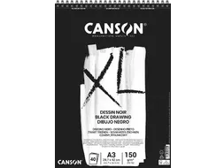 tekenblok XL 150g/m² A3 40 vel zwart papier
