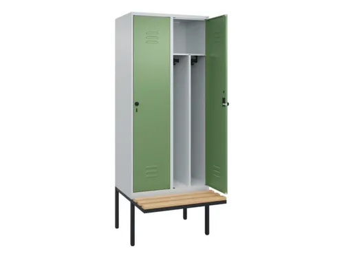 locker voor scheiding van kleding,HxBxD 2120x800x815mm,2vak