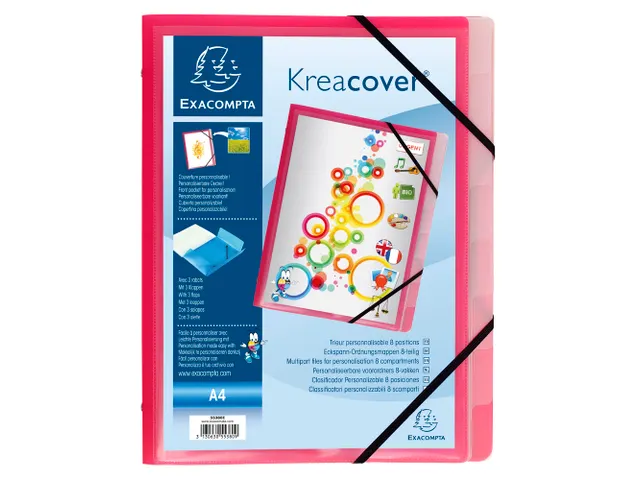 Sorteermap PP Kreaco ver 3 klep 8 vak ass